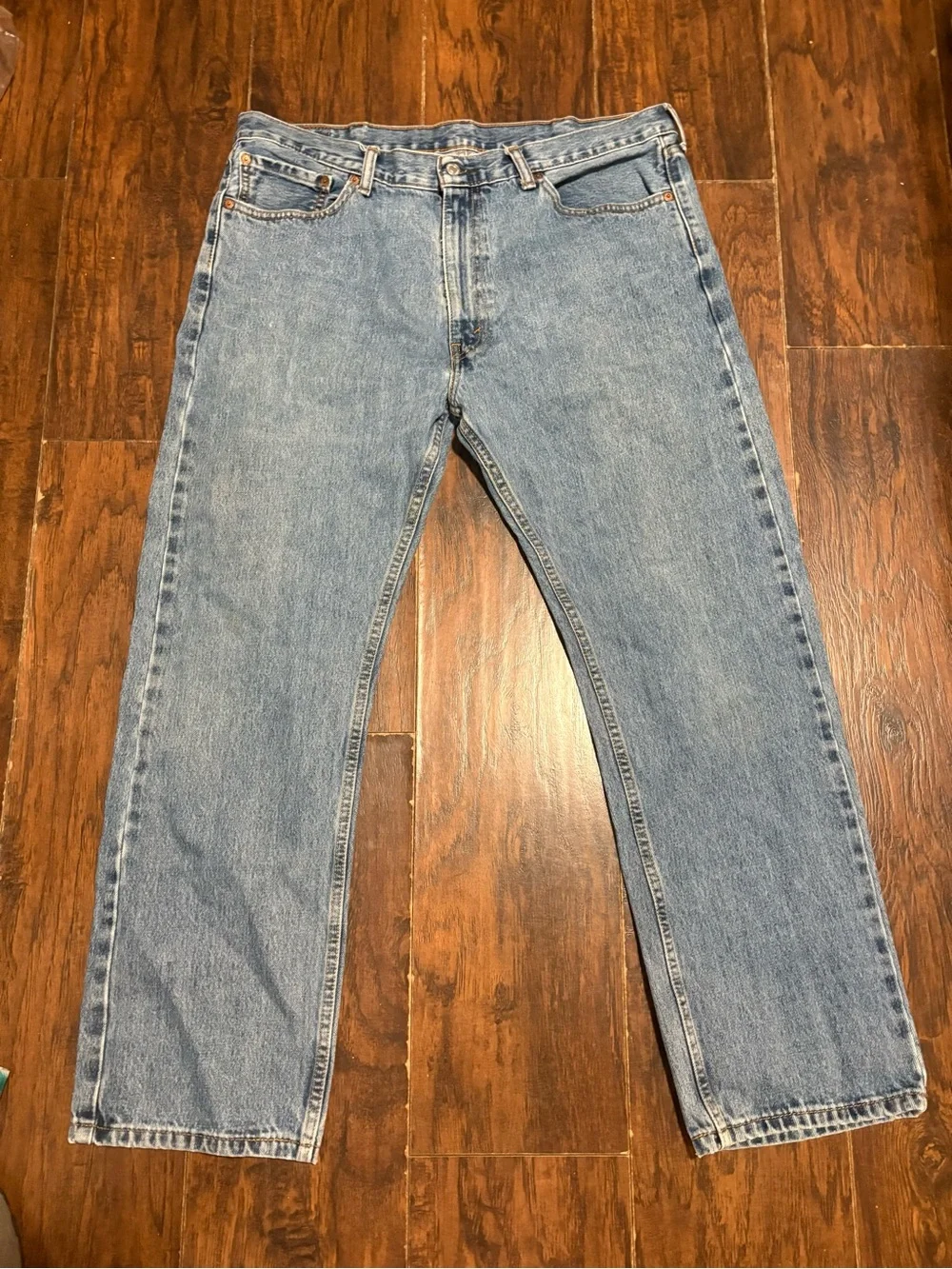 Mens Levi's 505 Blue Relaxed Fit Denim Jeans(40” x 30.5”)#USA #Rock #Country